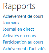 Achèvement de cours