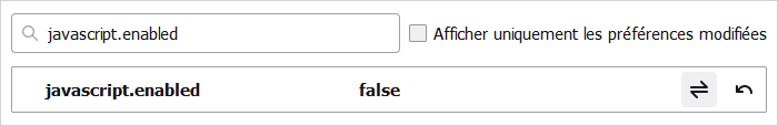 Firefox, javascript.enabled, false