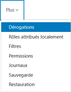 Dérogations