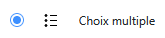 Choix multiple