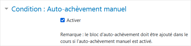 Auto-achèvement manuel