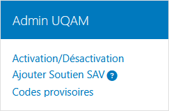 Bloc Admin UQAM