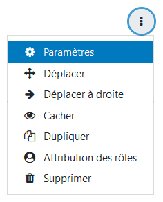Paramètres