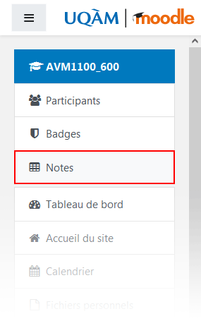 Moodle - Documentation > Le carnet de notes > notes_cliquer.gif (Notes) Notes
