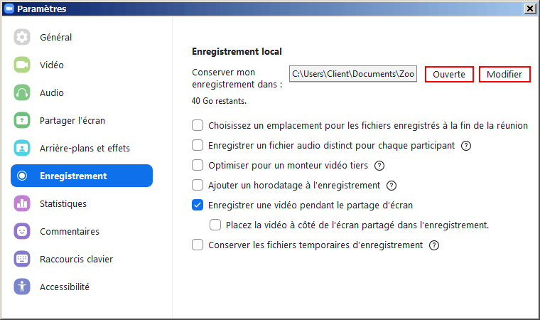 Documentation Zoom > Enregistrement Zoom en local > parametres_enregistrement_ouverte-modifier.gif