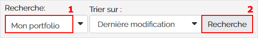 Rechercher Mon portfolio