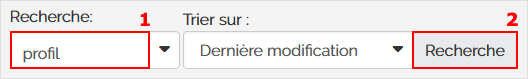 Rechercher la Page du profil