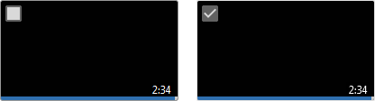 cocher la vidéo