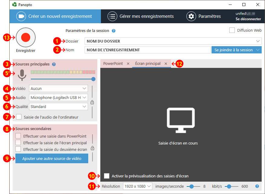 Logiciel Panopto