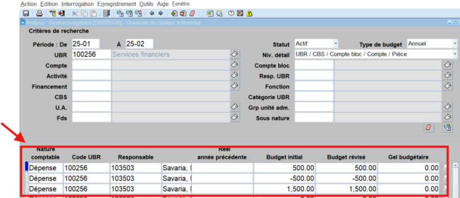 Services financiers et de l'approvisionnement > Disponibilité budgétaire - Comparatif des écrans SIGA vs SAFIRH2 > worddav7b918d8f0c2126d9463518ae57be7d94.png