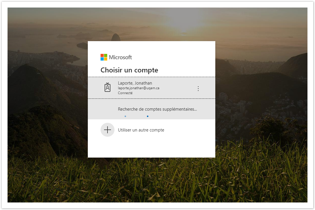 S'authentifier avec son compte Microsoft S'authentifier avec son compte Microsoft