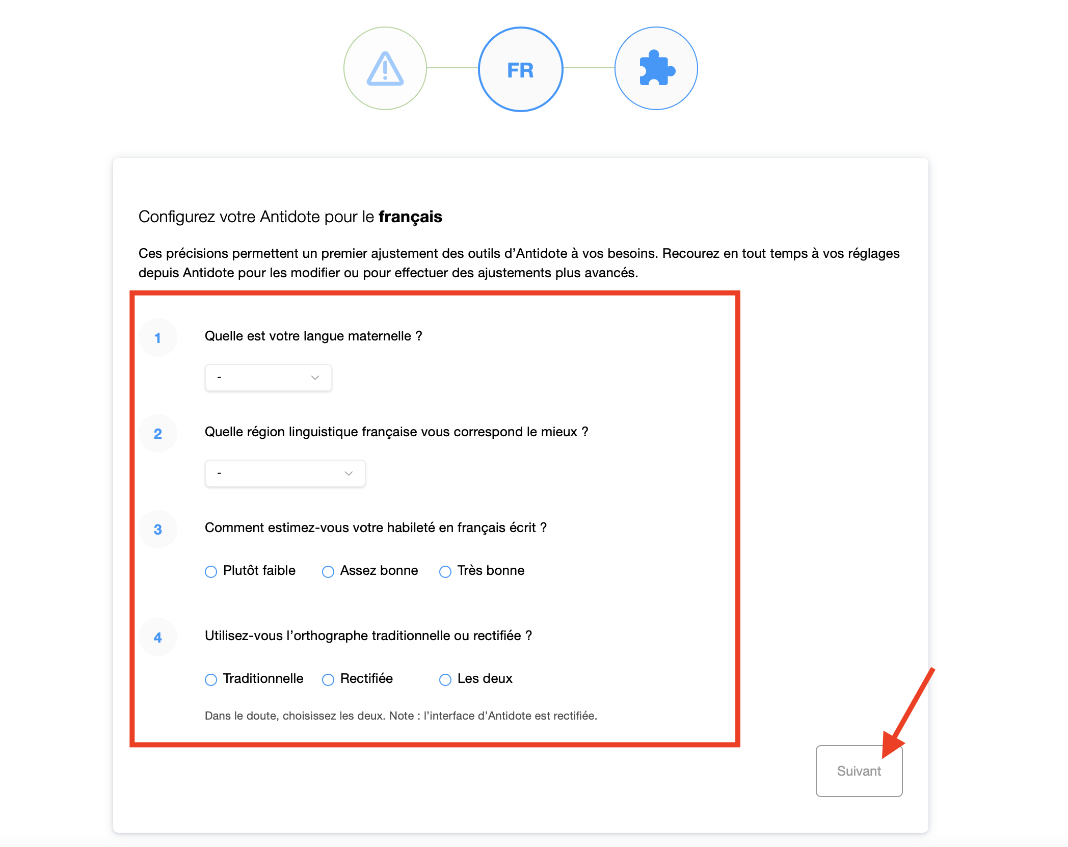 Antidote Web français pour les étudiants actifs inscrits à au moins un